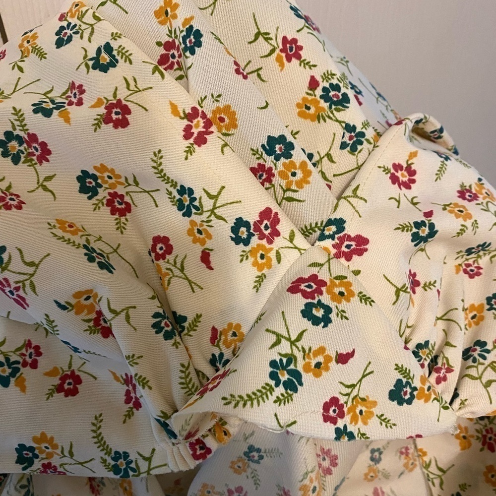 Seventies design floral sleeveless maxi dress see measurements - Picture 5 of 6